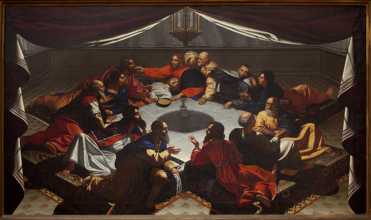 Az utolsó. Névtelen festmény, olaj, vászon - Art francais (?) alkotó: French School