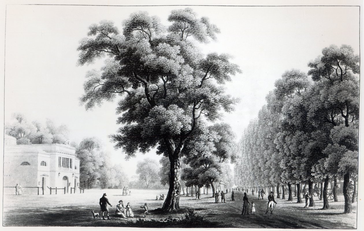 A Práter fő sugárútja, Bécs, 1821 alkotó: French School