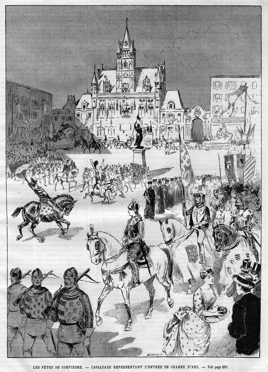Compiegne középkori ünnepei 1886-ban: Jeanne d