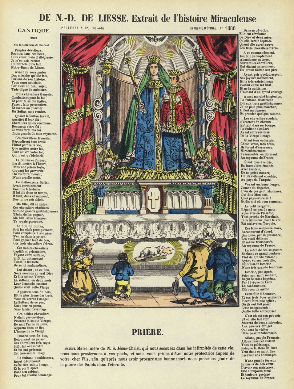 Az Örömhölgy csodálatos története (színes litográfia) alkotó: French School