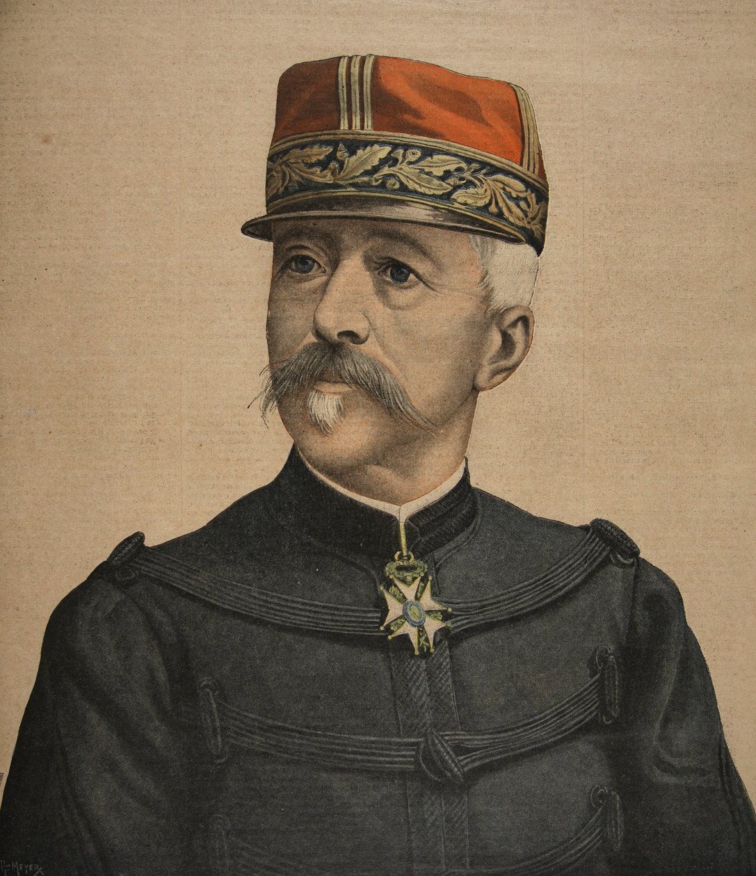 A francia hadsereg új vezérkari főnöke, illusztráció a Le Petit Journal: Supplement illustre, 1898. szeptember 18. alkotó: French School