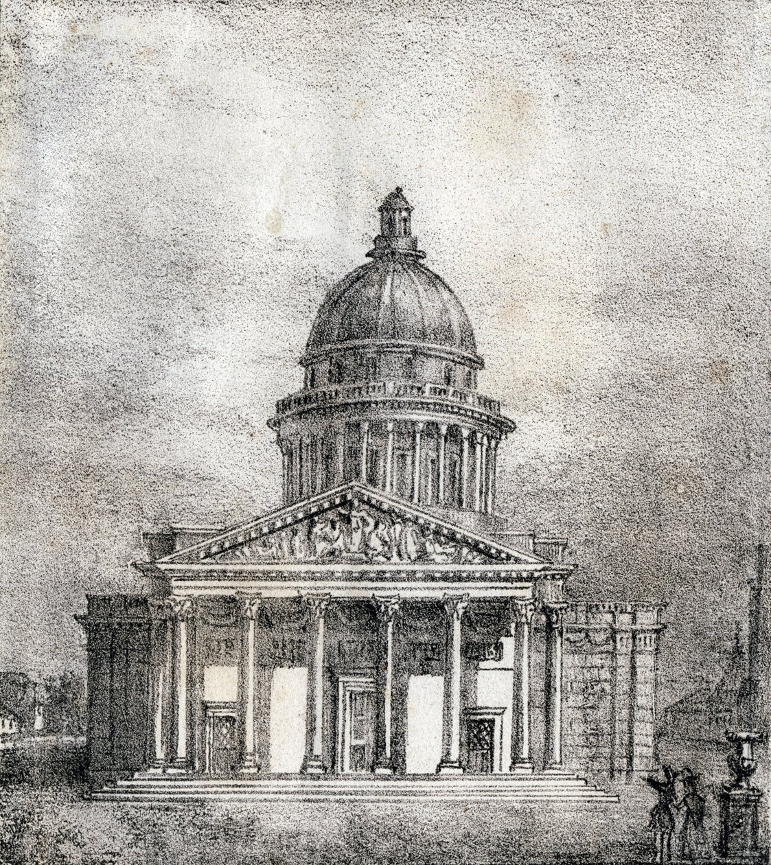 A panteon - "Alphabet Picturesque des Monumens de Paris" 1840 körül (metszet) alkotó: French School