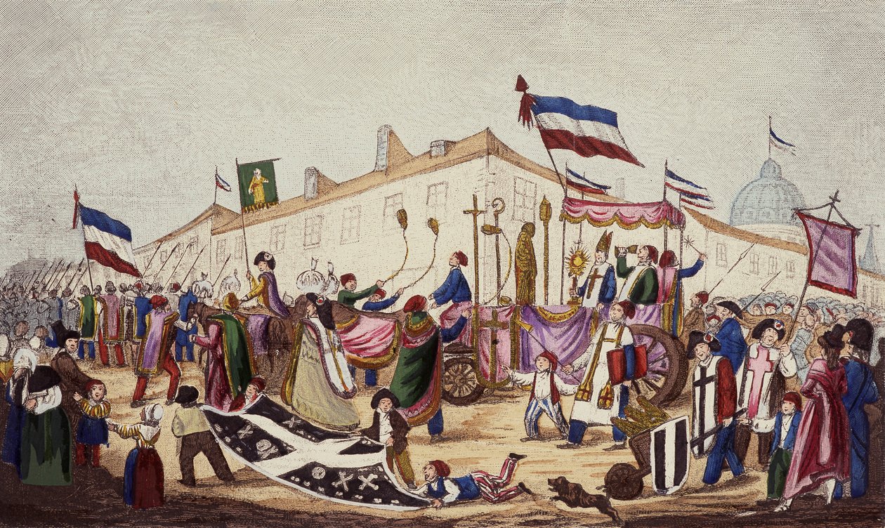 A babona maradványait a Konventbe hurcolták, 1793. nov alkotó: French School
