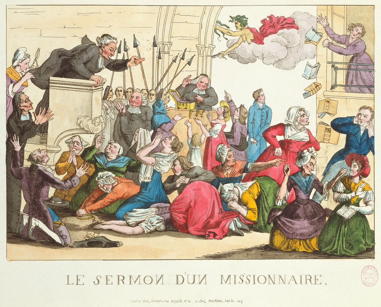 Egy misszionárius prédikációja alkotó: French School