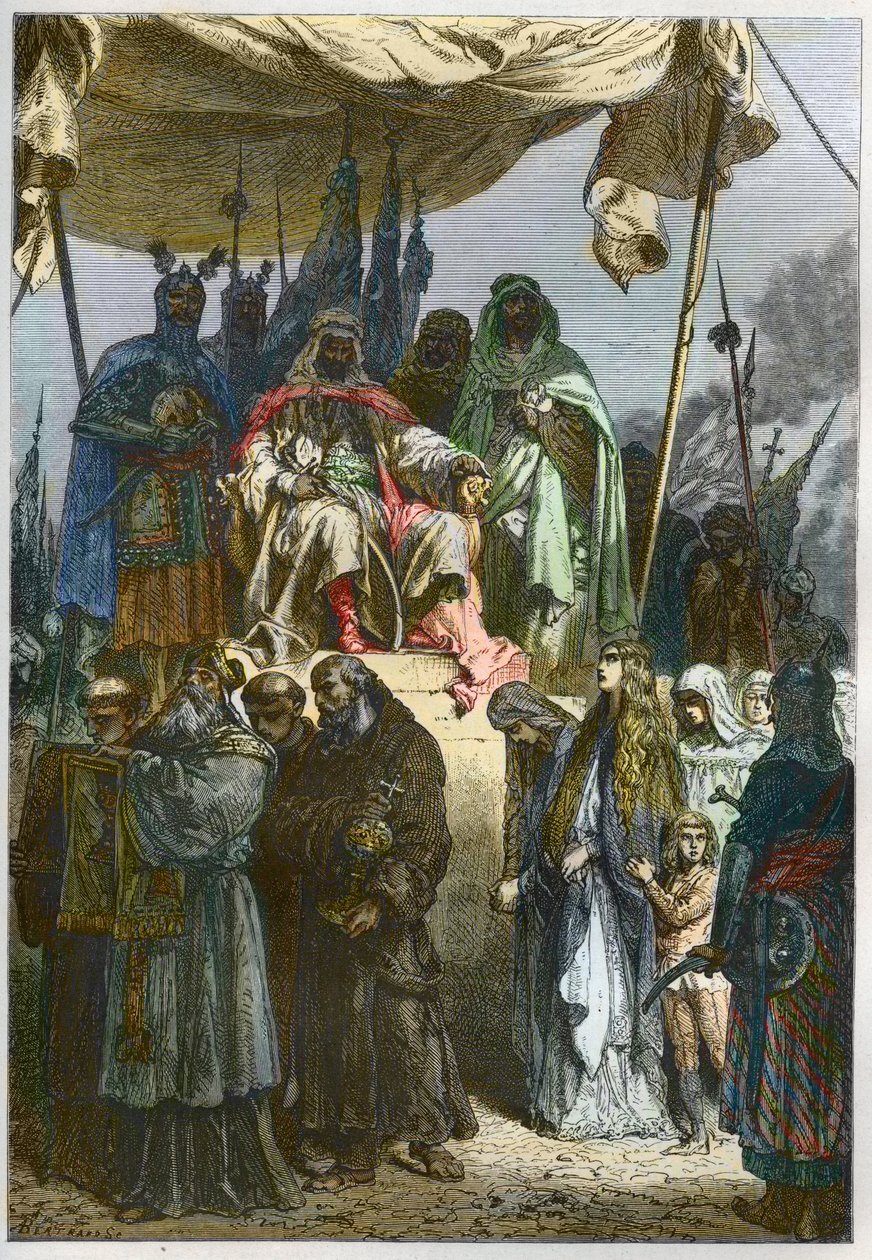 Szaladin Jeruzsálem ostroma 1187-ben alkotó: French School