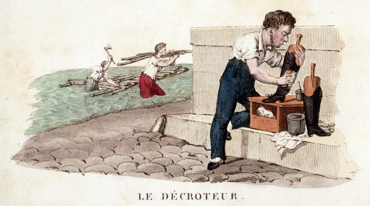 A bódé (cipőfényezés) - gravírozás alkotó: French School