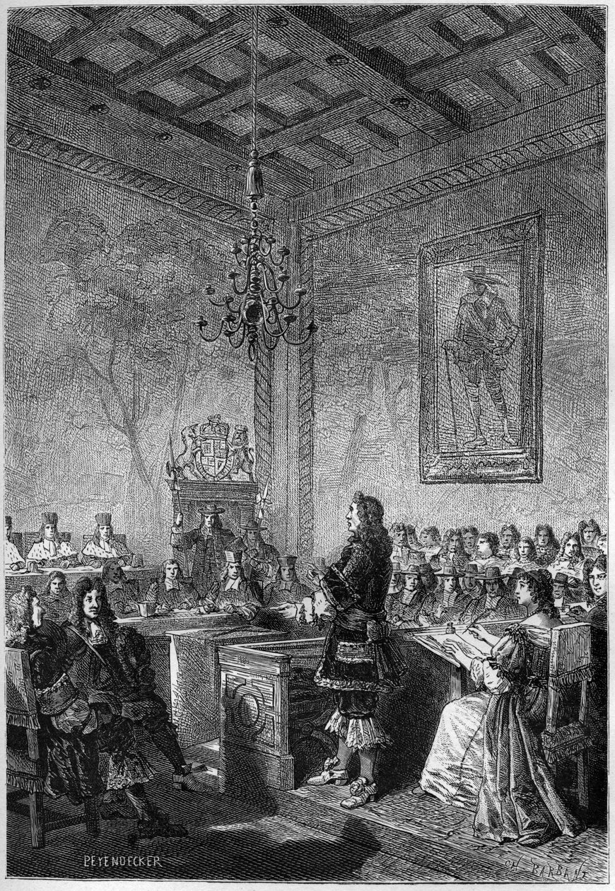 Lord William Russell (1639-1683) pere – metszet Francois Guizot 1877-es „Anglia története a legrégibb időktől” című könyvéből alkotó: French School