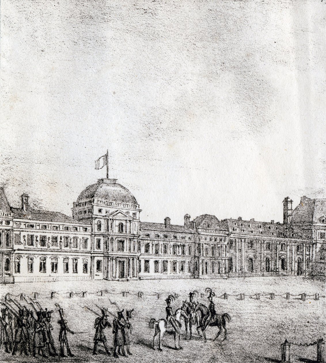 A tuileriák - "Alphabet Picturesque des Monumens de Paris" 1840 körül (metszet) alkotó: French School