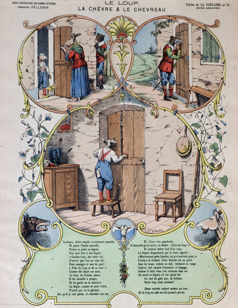 A farkas, a kecske és a kecske - Fables de La Fontaine en images d
