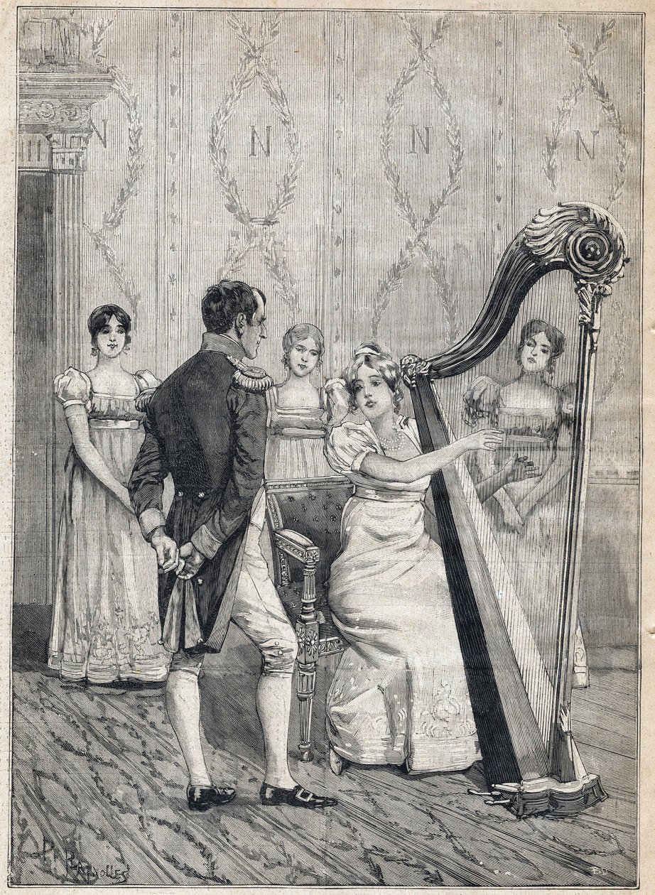 Theater de la Porte Saint Martin, ahol a „Napóleon” című drámát játsszák a „Le Petit Parisien”-ben 1893.12.17-én (metszet) alkotó: French School