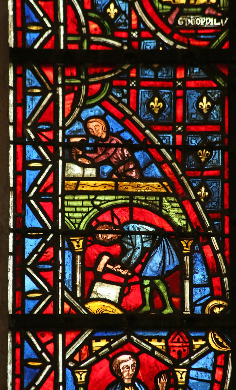 Theophilus templomot épít alkotó: French School