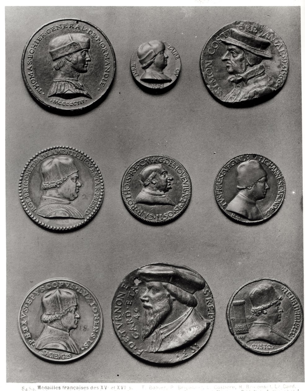 Thomas Bohier, 1513, Pierre Briconnet, Simon Costieres, Robert Briconnet, Guillaume dEstouteville bíboros (kb. 1403-83), Jean Carondelet (1468-1545), Pierre de Sacierges, F. de Tournon bíboros, 1535, alkotó: French School