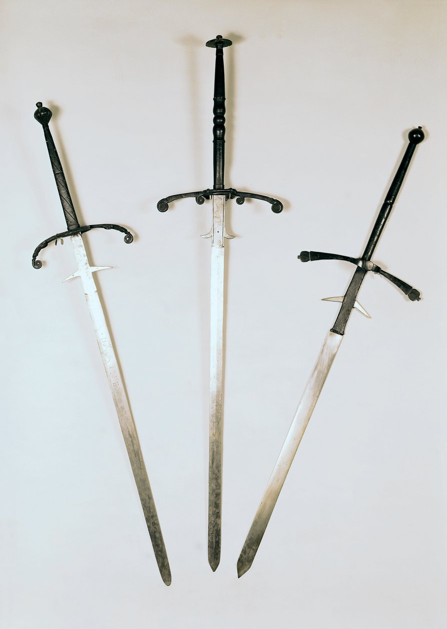 Három kétkezes kard, 1570 (fém) alkotó: French School