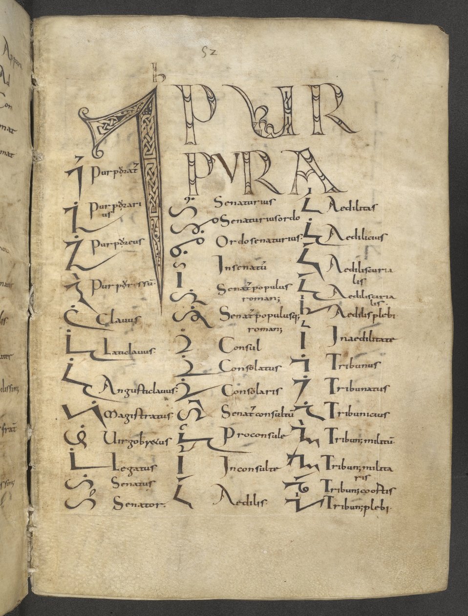 Tironiai kézirat, MS 37518 f.27r, Párizs, Saint-Germain-des-Prés alkotó: French School