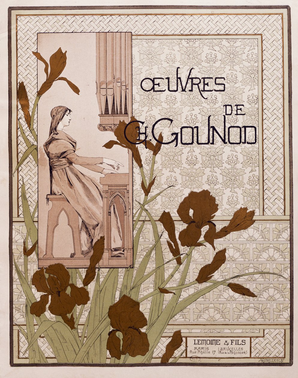 Charles Gounod operagyűjteményének címlapja alkotó: French School