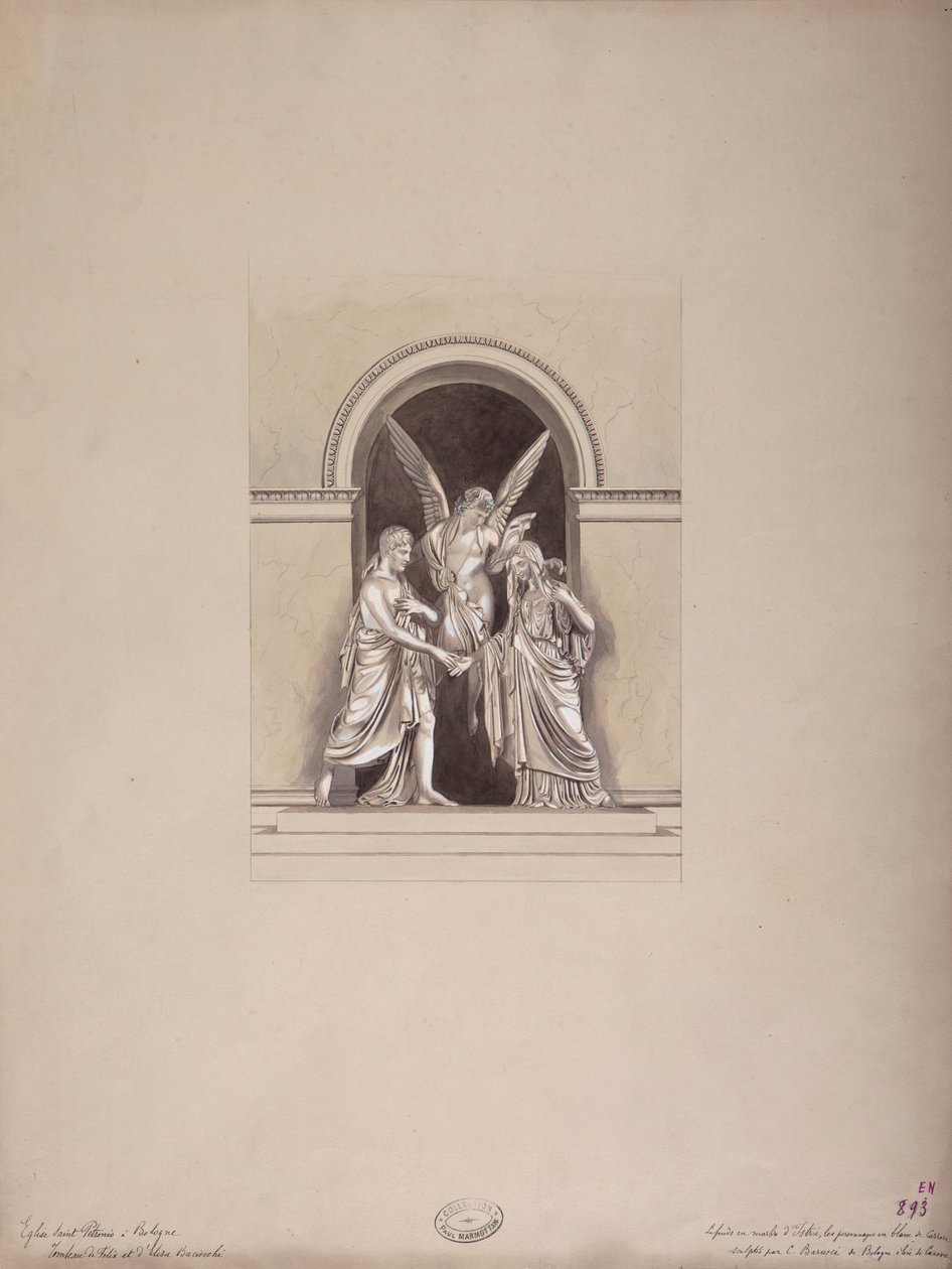 Félix és Elisa Baciocchi sírja, San Petronio-bazilika, Bologna, 1900-20 alkotó: French School