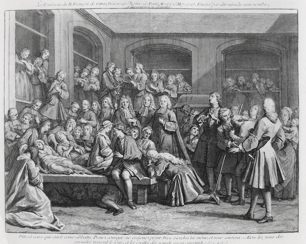 Francois de Paris sírja Saint Medardban alkotó: French School