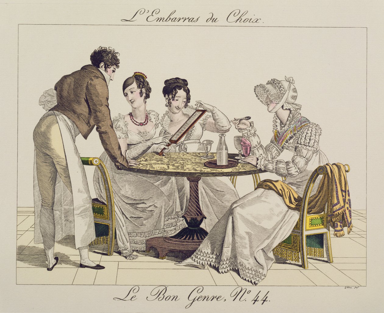 Túl sok választás, 44-es lemez a Le Bon Genre-ből, 1827 alkotó: French School