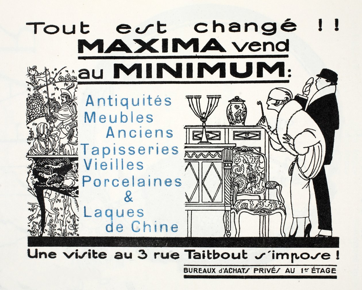 Minden megváltozott!! - Maxima és Minimum árusít (stencilnyomat) alkotó: French School