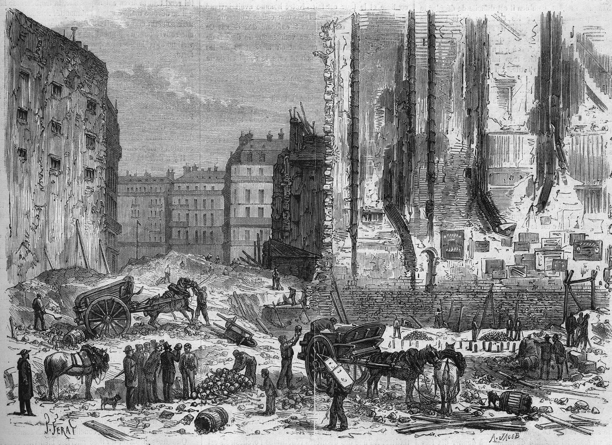 Párizs átalakulásai a Második Birodalom alatt, Haussmann Párizs; osszárium felfedezése a rue de Maubeuge építése során alkotó: French School
