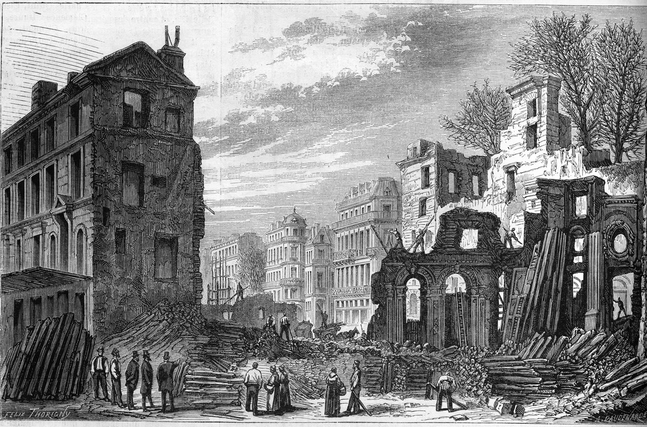 Párizs átalakulásai a Második Birodalom alatt, Haussmann Paris: átüt a Boulevard Saint Germain (Saint-Germain) alkotó: French School