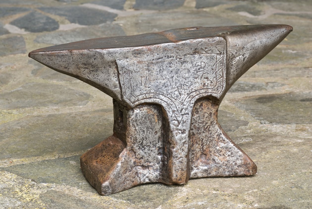 Kétszarvú üllő, 1787 (öntöttvas) alkotó: French School
