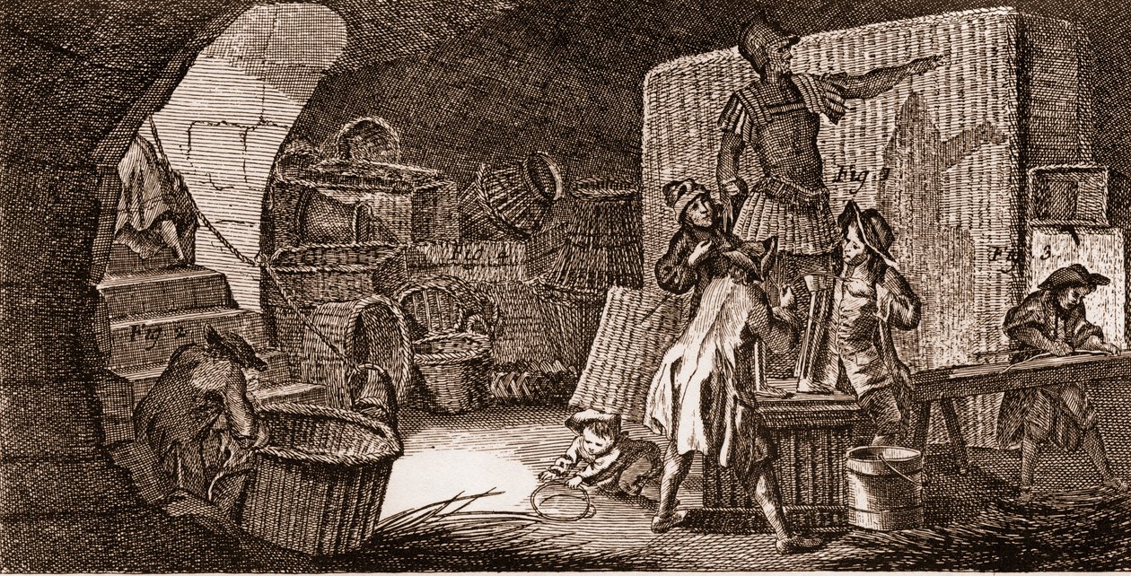 Vannier – szerszámok – kosárlabdakészítő – Denis Diderot (1713-1784) és Jean d