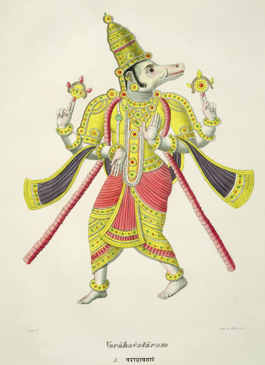Varaha, metszette de Marlet alkotó: French School