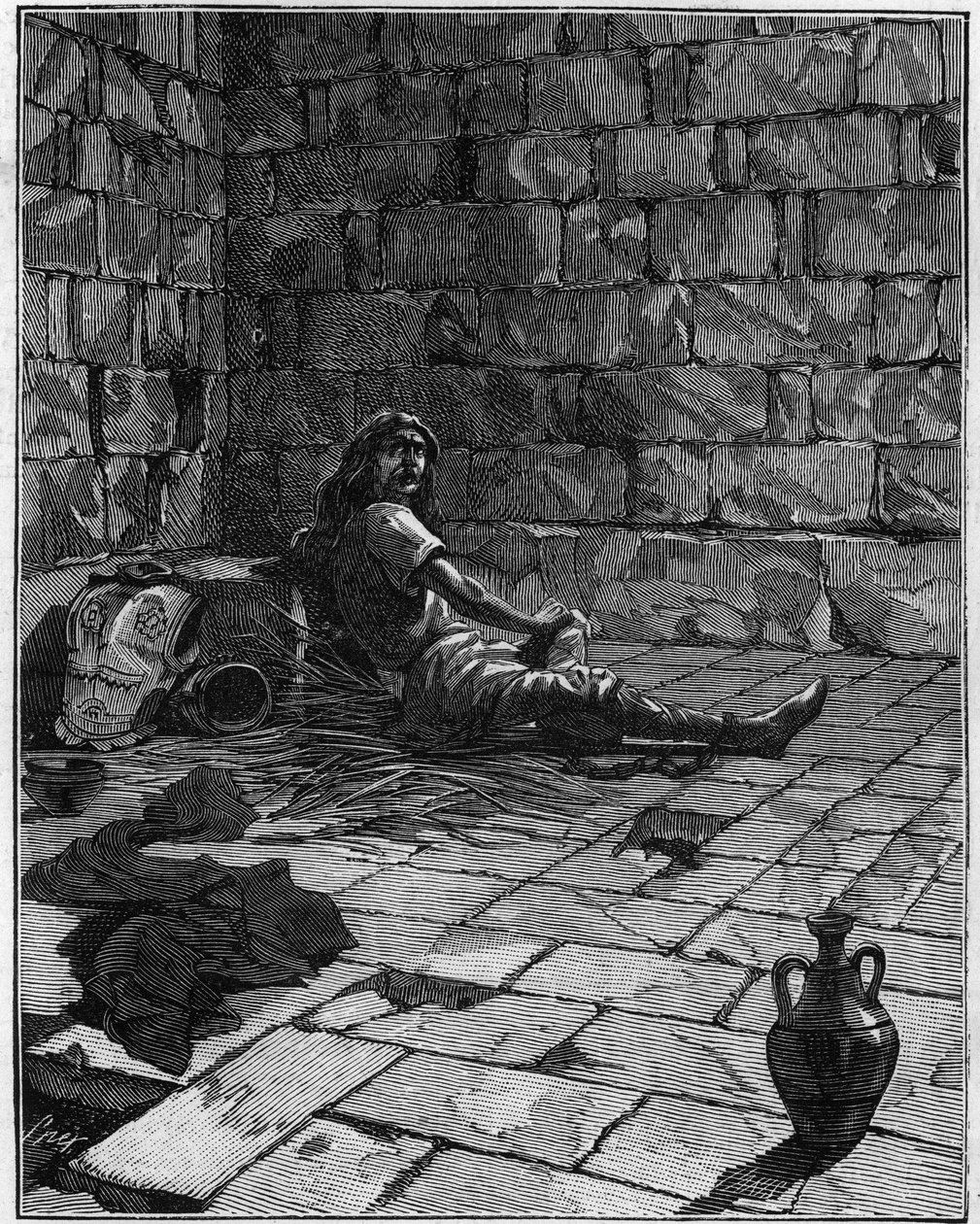 Vercingetorix (Kr. e. 72-46) gall vezető hat évig börtönben maradt. alkotó: French School