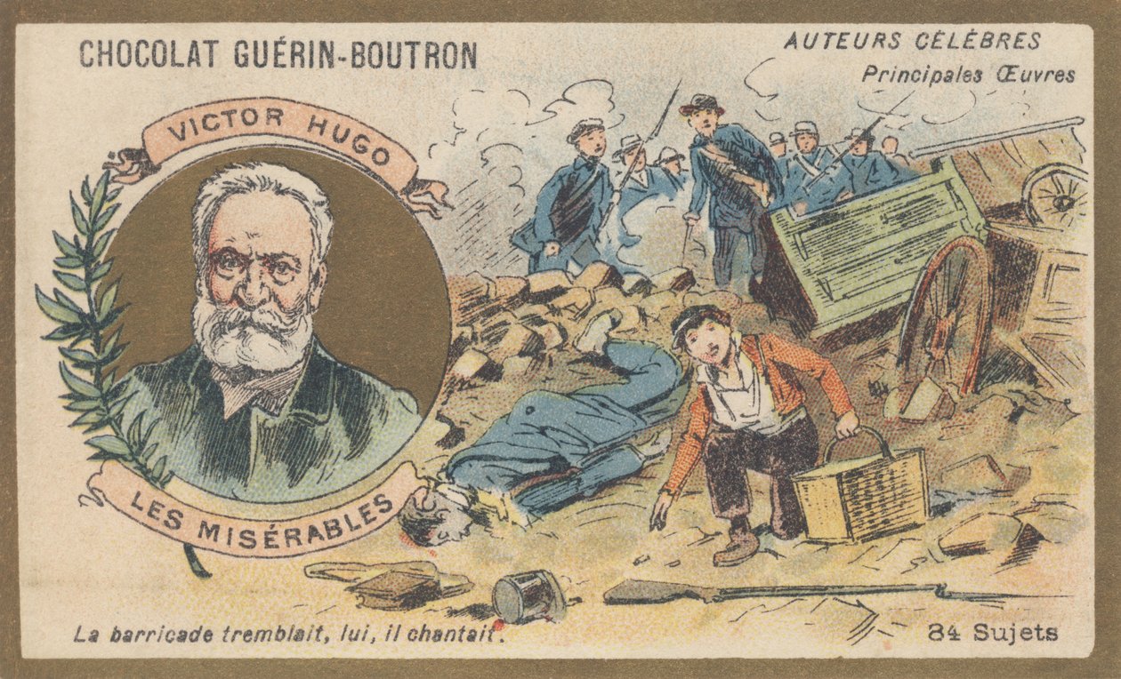 Victor Hugo (1802-1885) francia költő, drámaíró, író és regényíró, a „Les Miserables” regény szerzője (1862) alkotó: French School