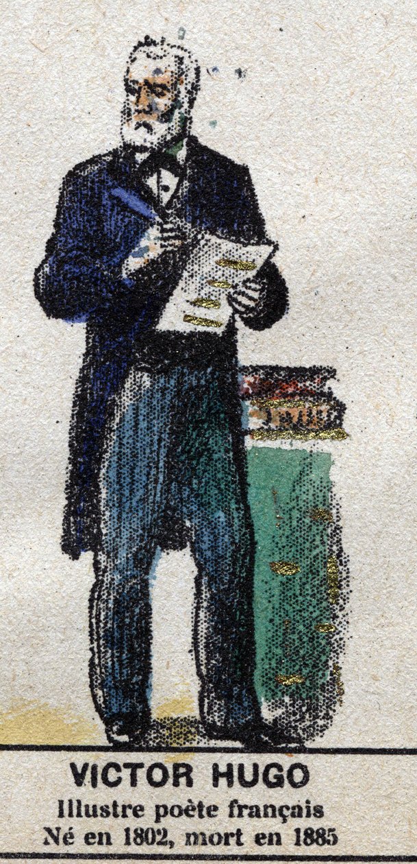Victor Hugo (1802-1885), francia író. A „” Galeriede Franciaország királyai és királynői és jeles karakterei 1643 és 1895 között” című filmben” Az epinal képe. alkotó: French School