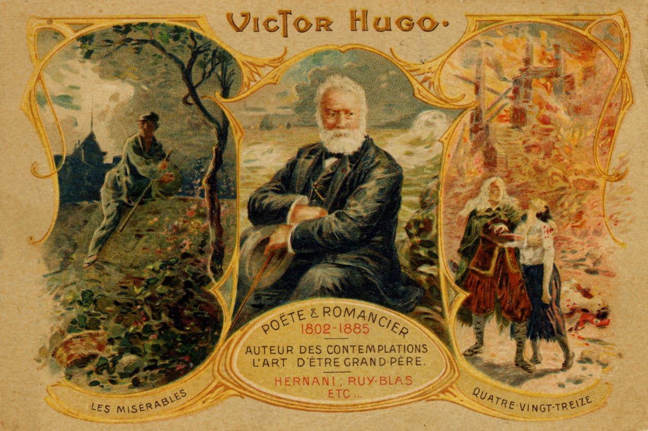 Victor Hugo, illusztráció a "Nyomorultak és a Quatre Vingt-Treize"-ből alkotó: French School