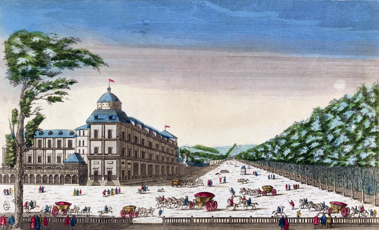 Kilátás a Schloss Esterhazyra, Eisenstadt, Ausztria alkotó: French School