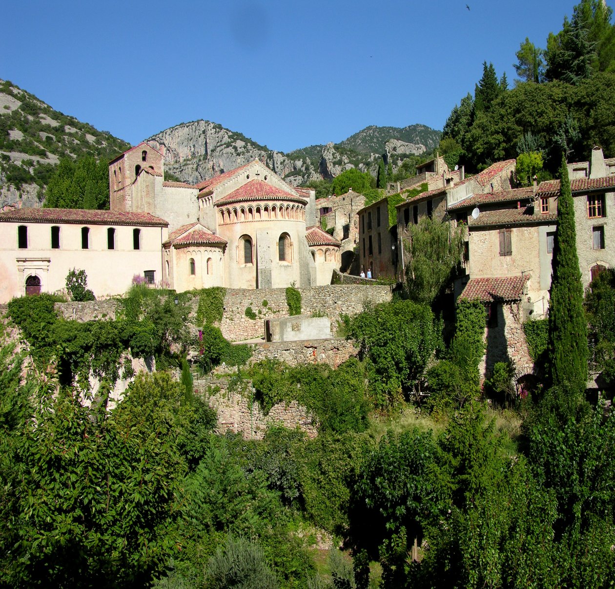 Az apátsági templom látképe, 11-12. század alkotó: French School