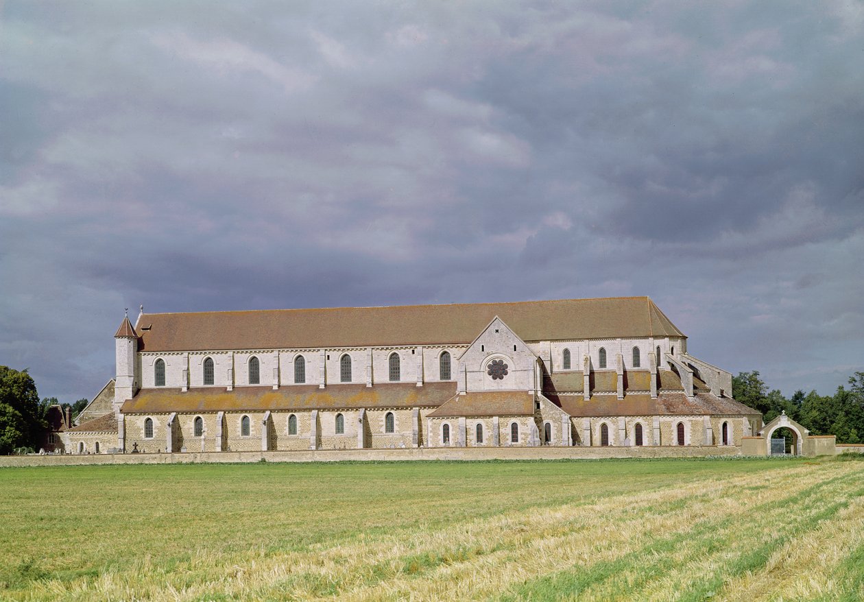 Kilátás az 1140-60 között épült ciszterci apátságra alkotó: French School