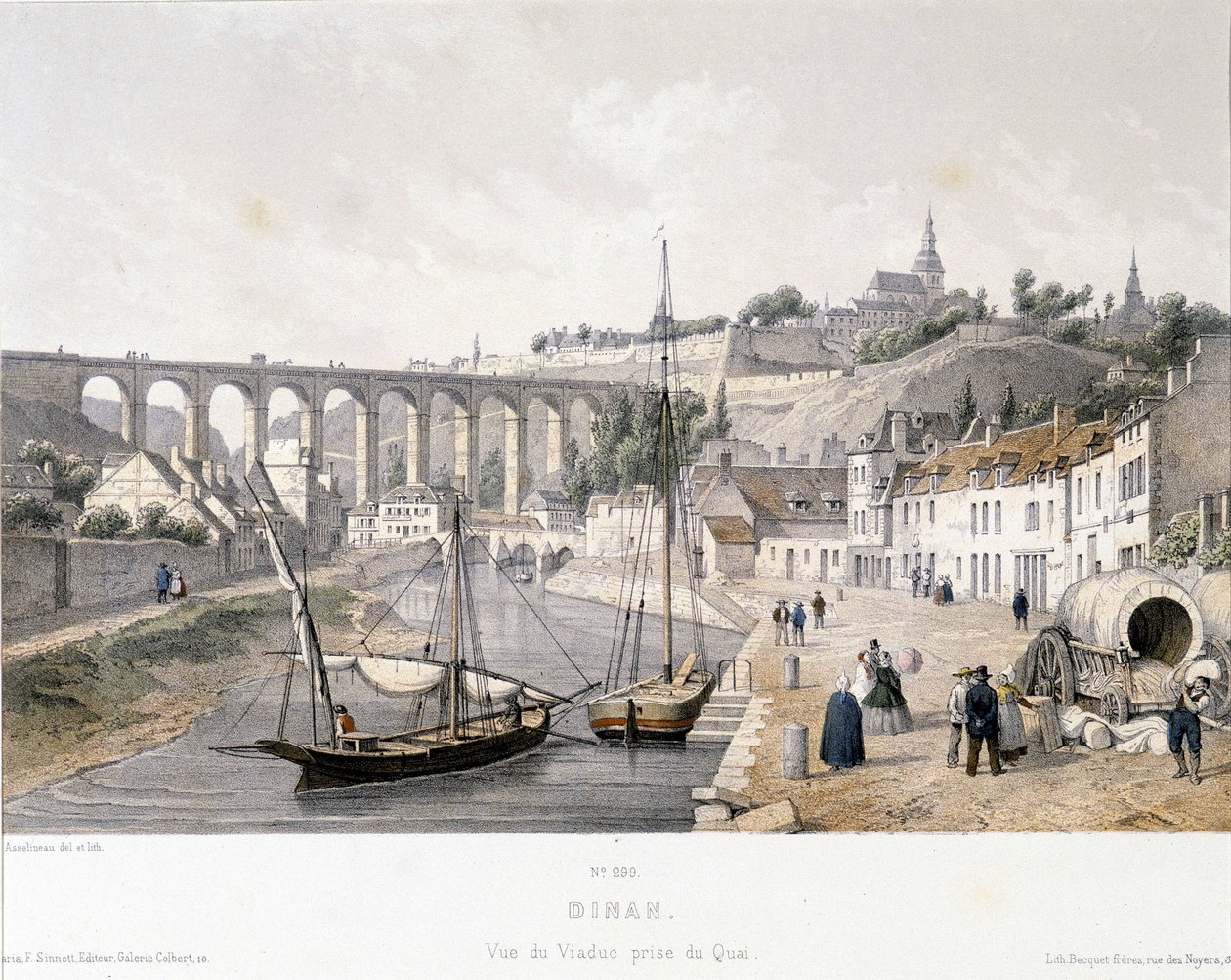Kilátás a Dinan viaduktra (Cote d