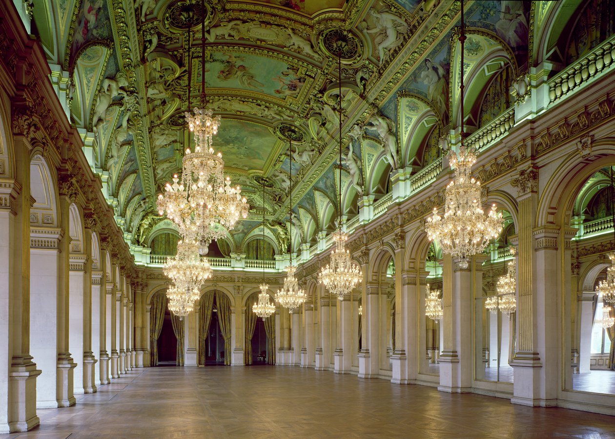 Kilátás a Grande Salle des Fetesre, 1871 után alkotó: French School