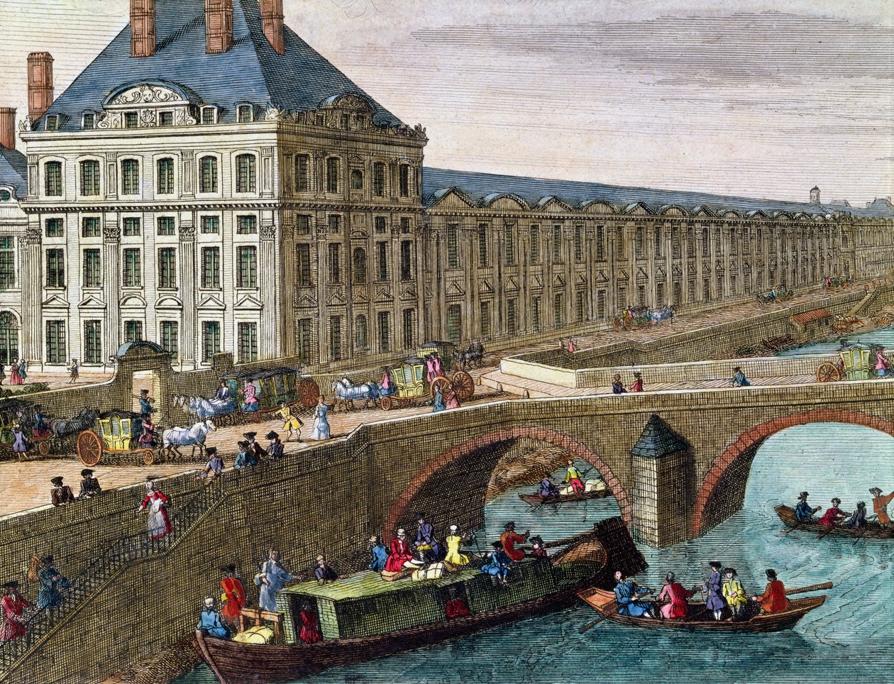 Kilátás a Szajnára a Port Royalban (részlet) alkotó: French School
