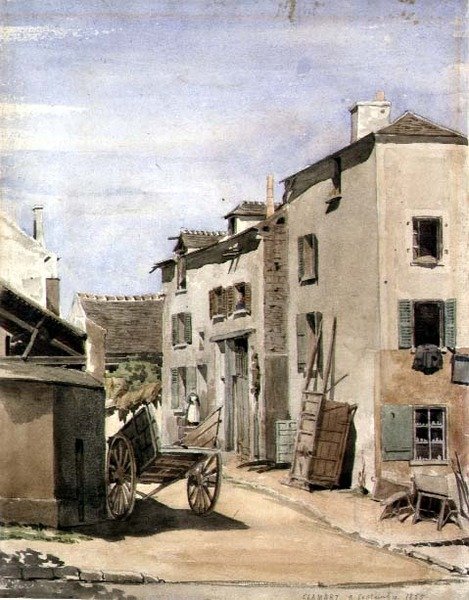 Kilátás a város Clamart, Franciaország alkotó: French School