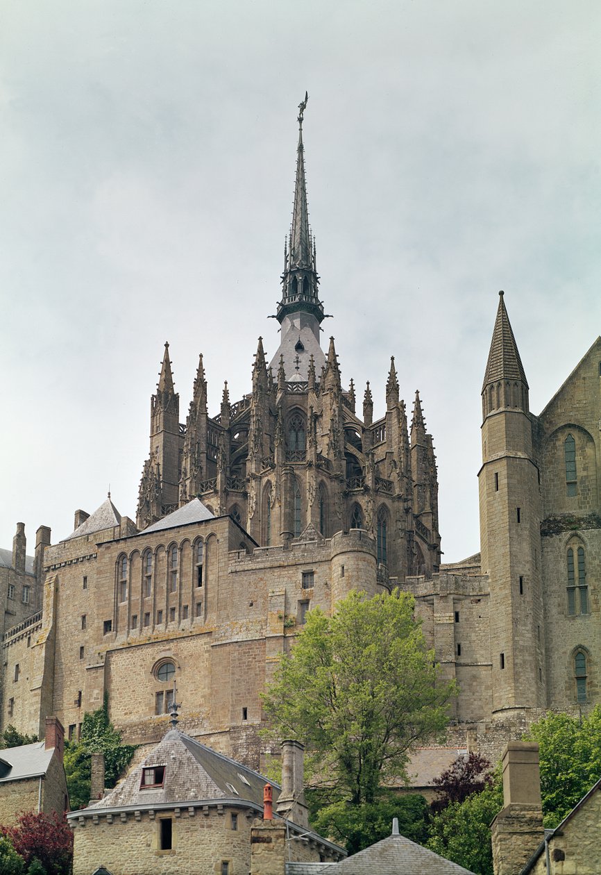 Kilátás az apátsági chevetre, 1450-1521 alkotó: French School