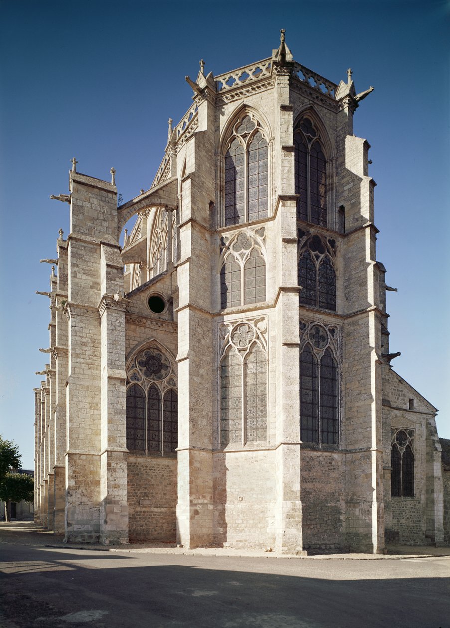 Kilátás az 1260-1320 között épült templom chevet-ére alkotó: French School
