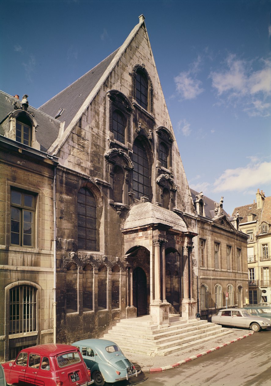 Kilátás az 1572-ben épült Palais de Justice homlokzatára alkotó: French School