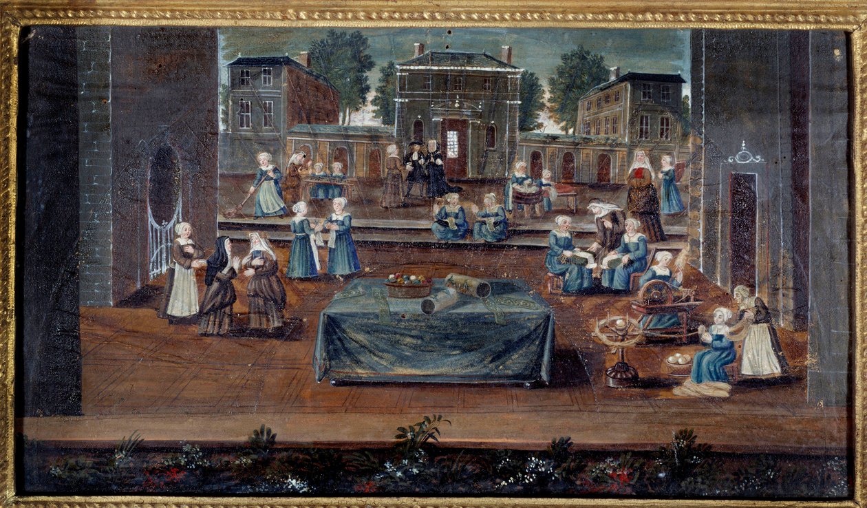 Kilátás Saint Cyr házára A Saint-Cyr egy szegény nemes lányok oktatási háza volt, amelyet Francoise d