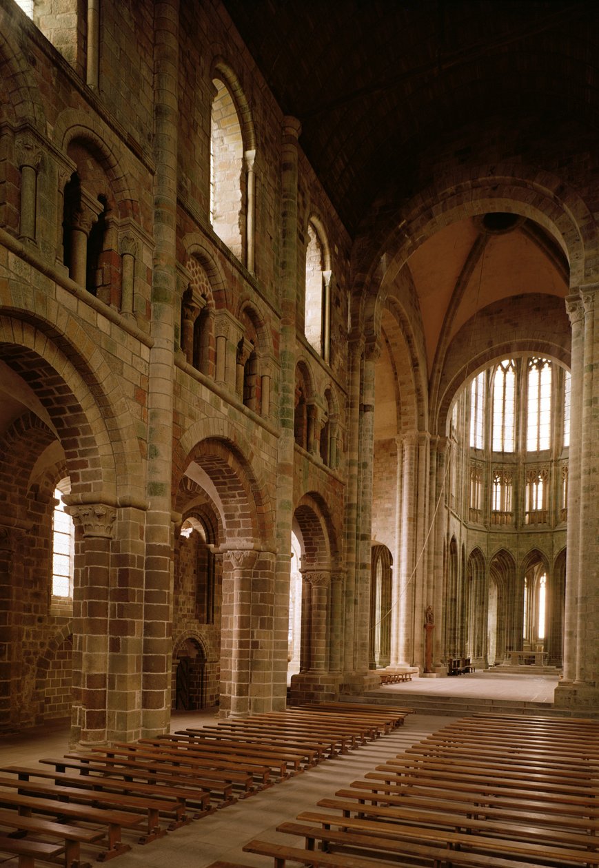 Kilátás a hajóra a kórusból, 1020-1135 (lásd még: 181868) alkotó: French School