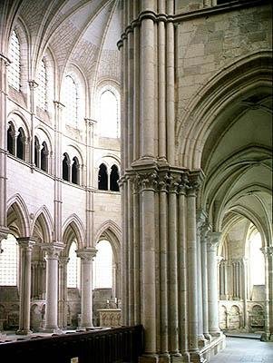 A kereszthajó és az ambuláns rész képe, 1120-50 alkotó: French School