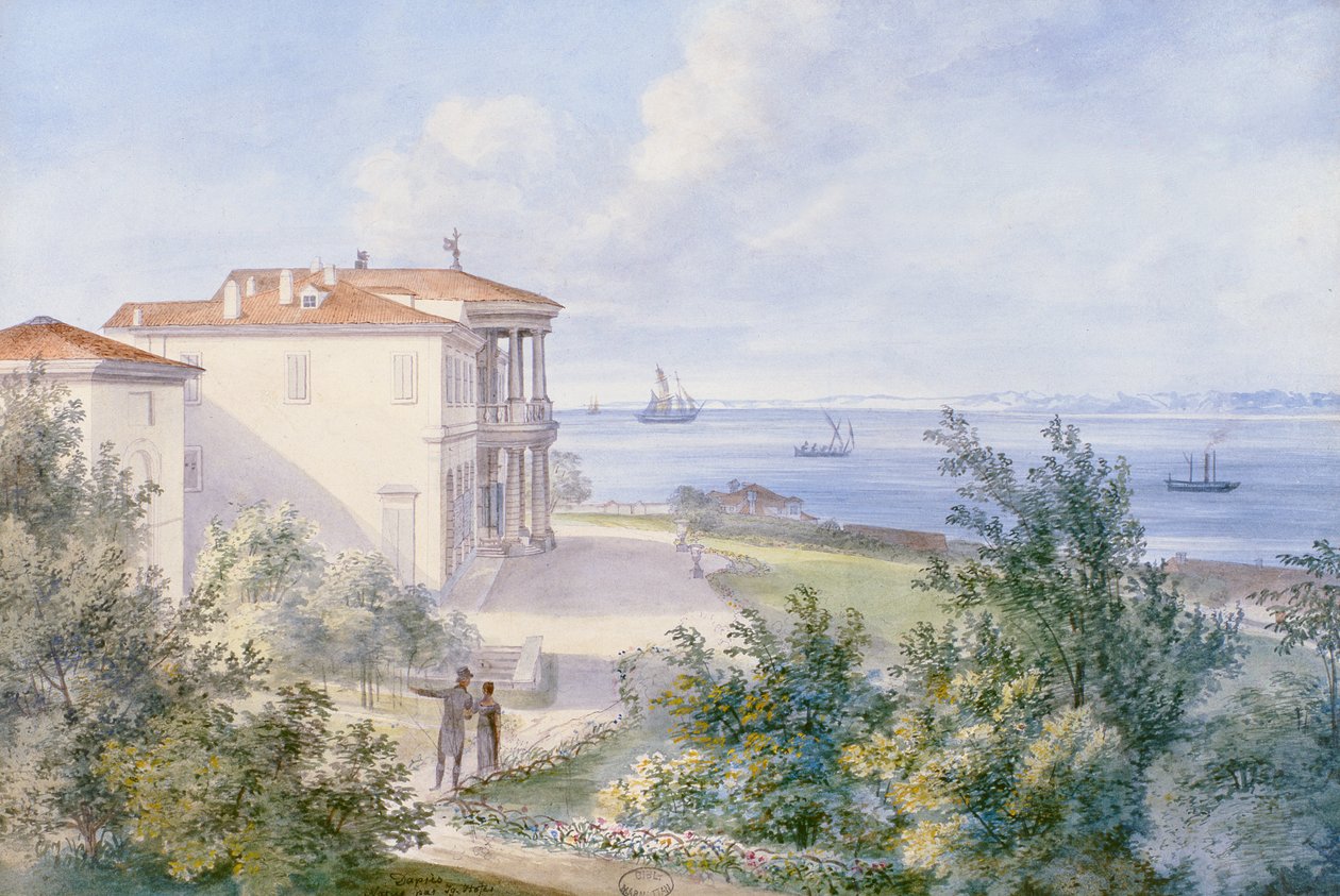 Villa Murat, Campo Marzio Triesztben, 1820 alkotó: French School