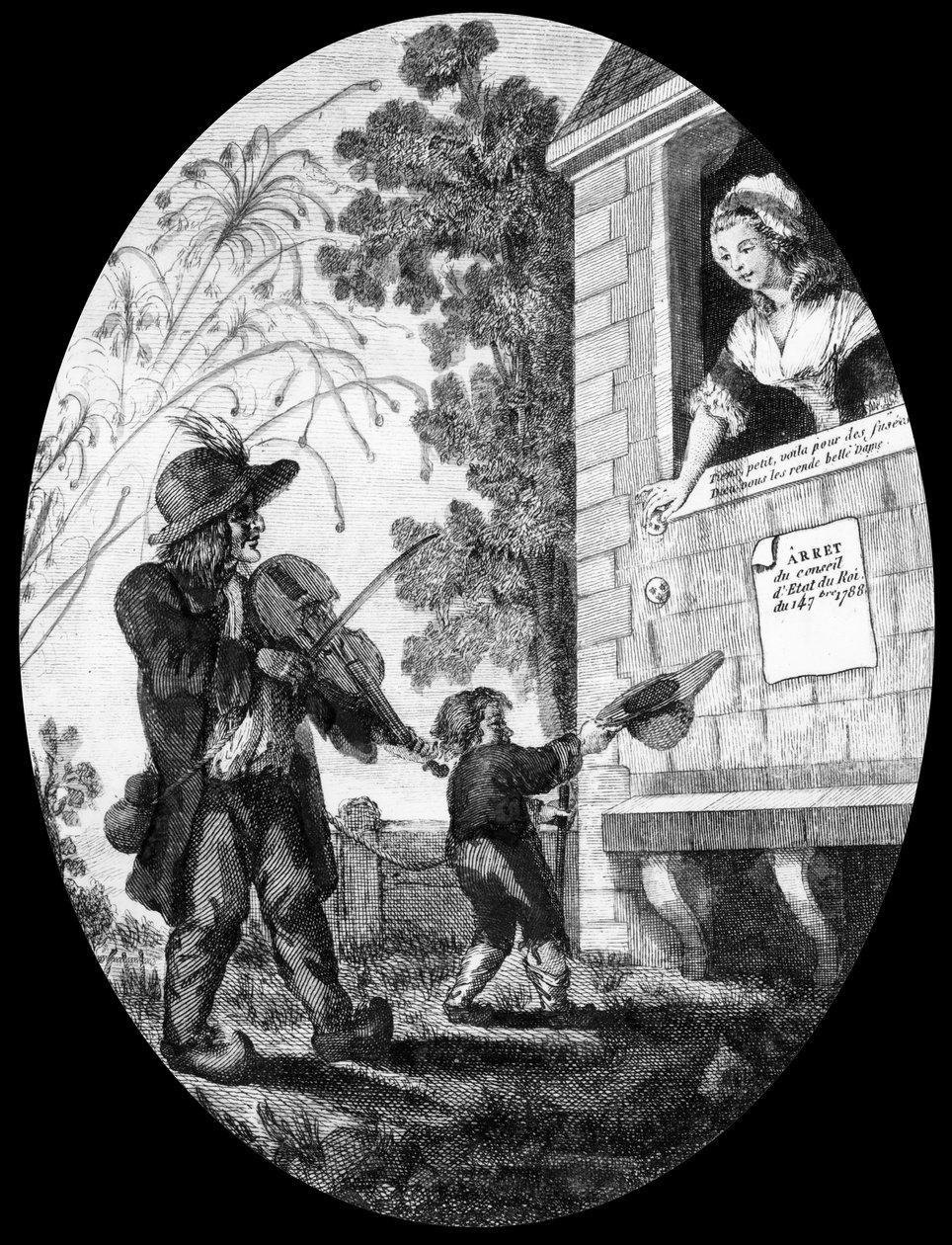 "Vive Le Roi", Jacques Necker francia pénzügyminiszter népszerűsége (metszet) alkotó: French School