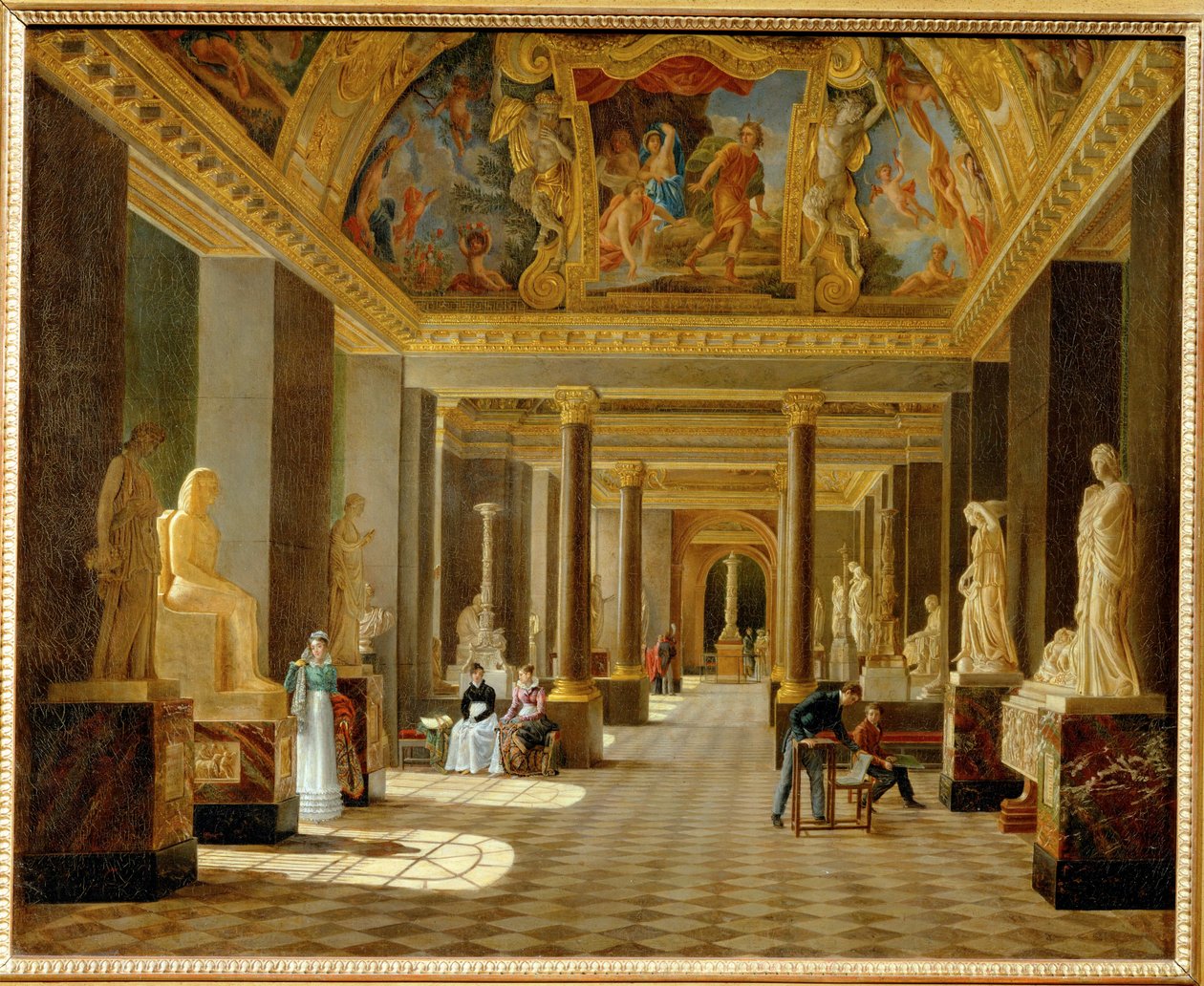 A Louvre évszakok csarnokának látványa ... alkotó: French School