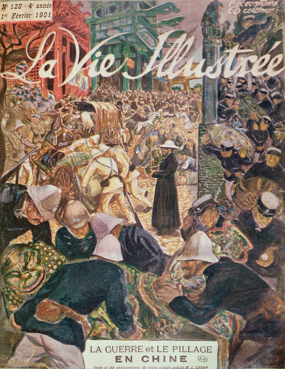 Háború és fosztogatás Kínában, a La Vie Illustre-ből, 1901. február 1 alkotó: French School