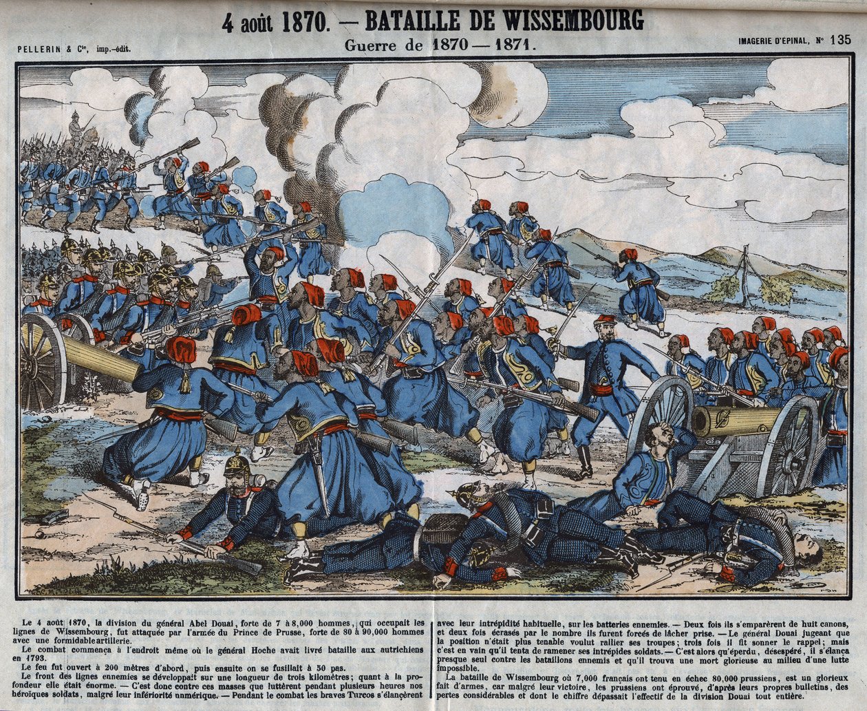 1870-1871 háború: Wissembourgi csata, augusztus 4 alkotó: French School